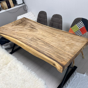 원목 우드슬랩 식탁 6-8인용 식탁 거실테이블