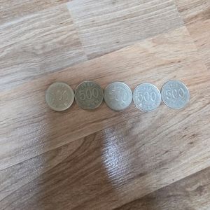 500원 희귀동전 5개 이미지