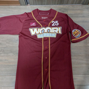 우리히어로즈 송지만 실착유니폼 팝니다