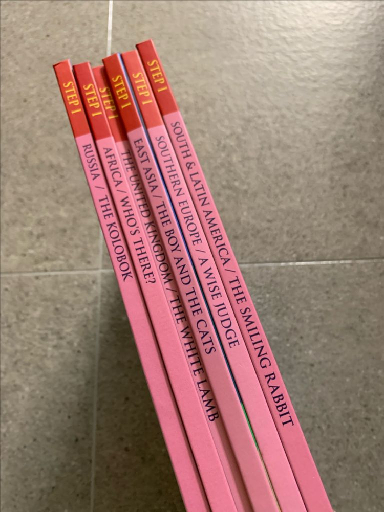 오르다코리아 아동 세계전래동화 영어책 6권 일괄 / 스텝1 상태 좋음--1