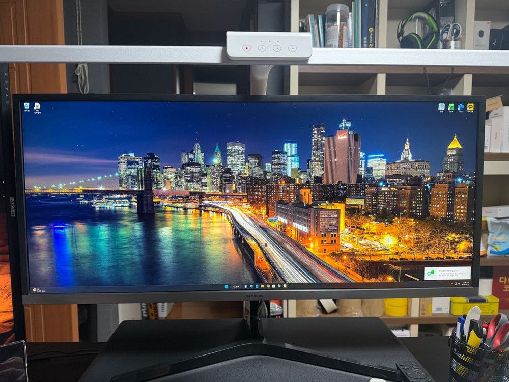 삼성 S34J550 울트라 와이드 모니터--1