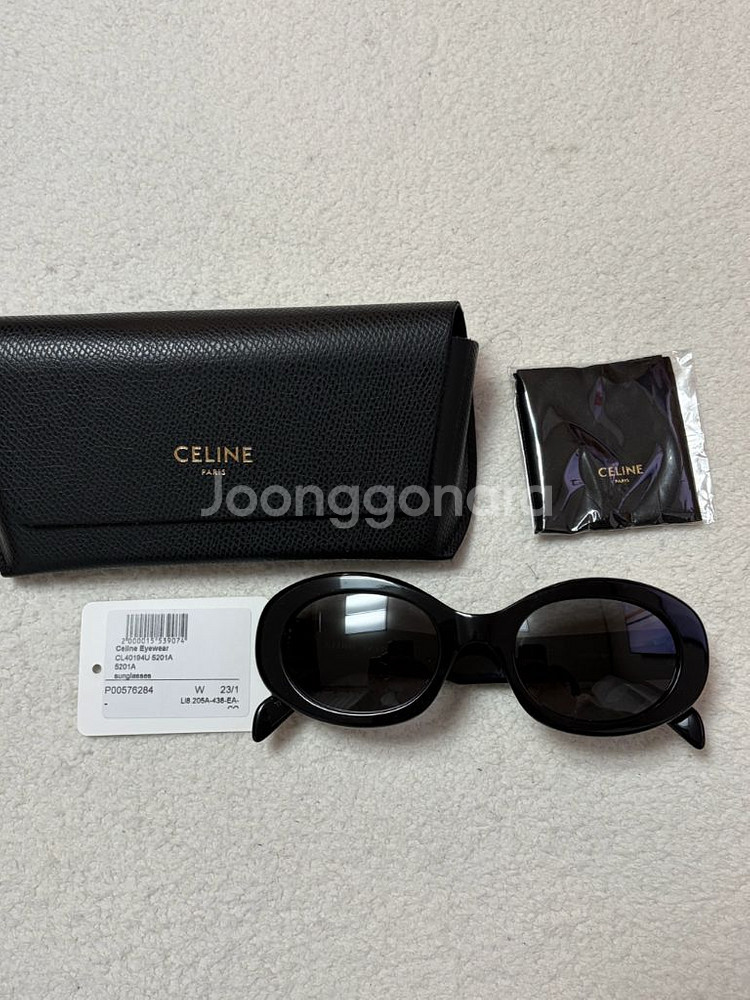 셀린느 트리옹페 오벌 선글라스--1