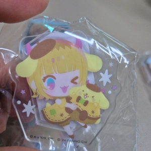 (정품)최애의아이 아크릴 스탠드 가챠, 캔뱃지(산리오