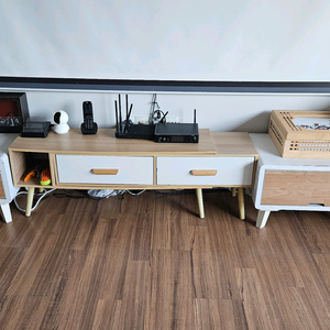 원목 TV 스탠드 콘솔 테이블