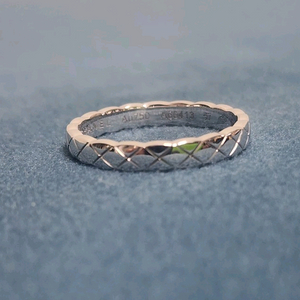 18k 화이트골드 크러쉬 반지