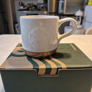 스타벅스 화이트 로고 머그컵 새제품