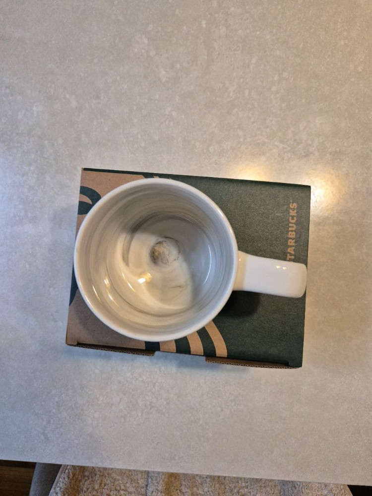 스타벅스 화이트 로고 머그컵 새제품--1