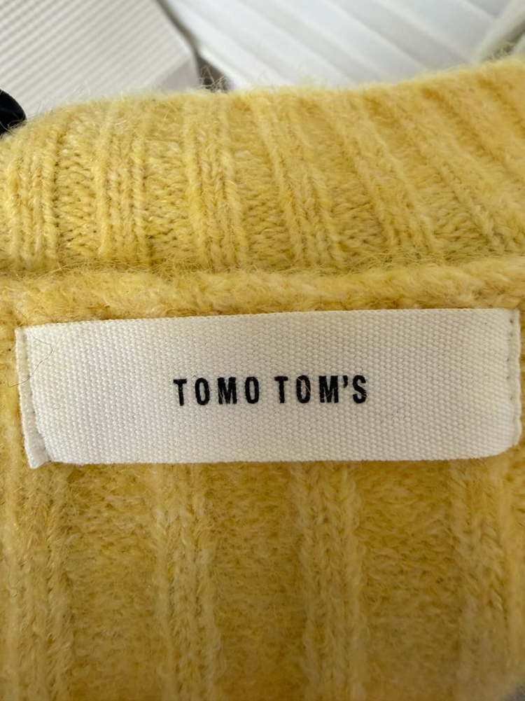 TOMO TOMS 니트 옐로우 풀오버 이미지