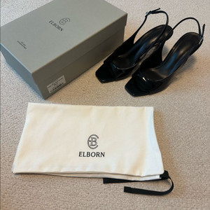 엘보른 블랙힐 235 블랙슈즈 블랙구두 새상품 / 리디아 슬링백 펌프스 블랙페이던트구두 펌프스 블랙샌들