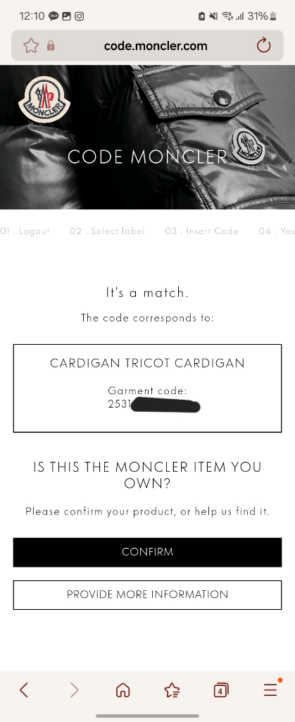25FW 몽클레어 트리콧 니트패딩 L--7