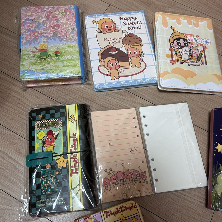 일괄가격 미사용 작은별 어린왕자 공책 노트북--4