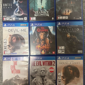 PS4/PS5 공포 게임타이틀 9종 세트 팝니다. 이미지