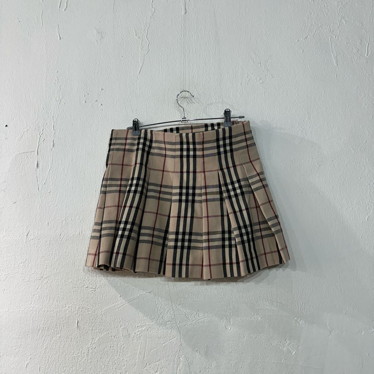 버버리 울 미니스커트 27--1