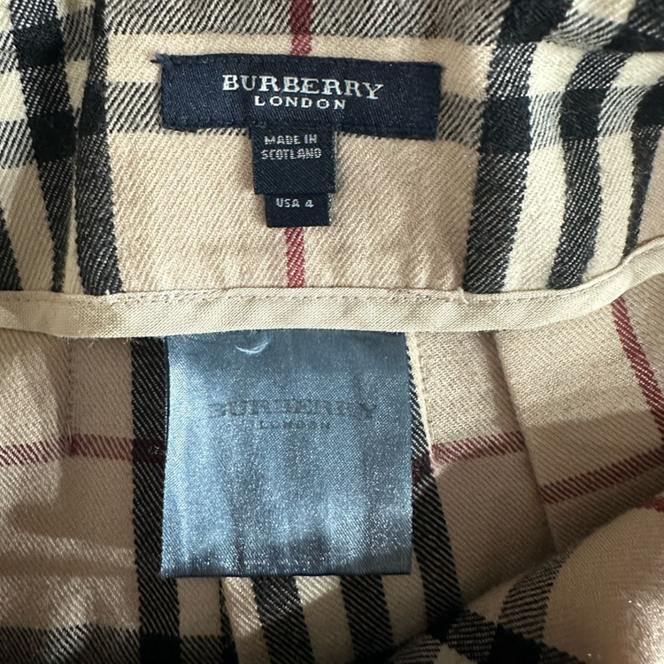 버버리 울 미니스커트 27--4