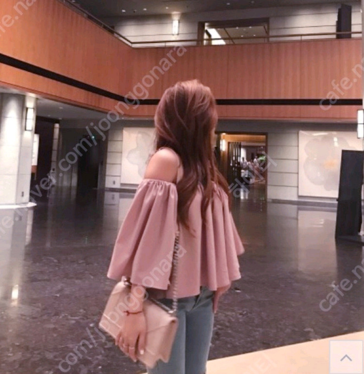 오프숄더 블라우스 프리사이즈 더스트핑크 이미지
