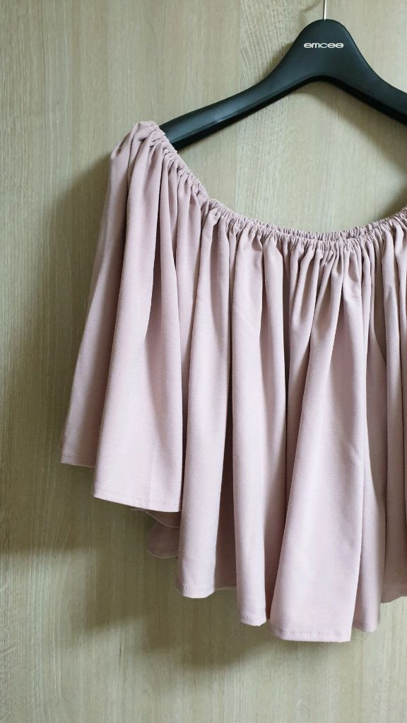 오프숄더 블라우스 프리사이즈 더스트핑크 이미지