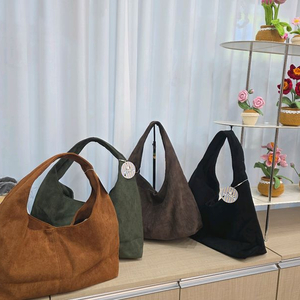 스웨이드 토트백