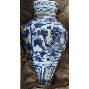 피난박스 명청대 청화백자 화훼문 사호 골동품 중국도자기 수집품 이미지