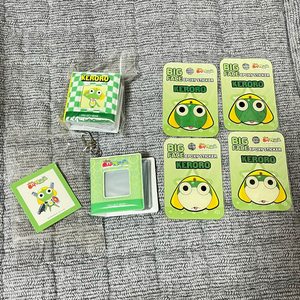 케로로 띠부띠부씰북 증명사진 키링 에폭시 얼굴 스티커