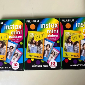 폴라로이드 인스탁스 미니필름 레인보우 30매 팝니다. 이미지