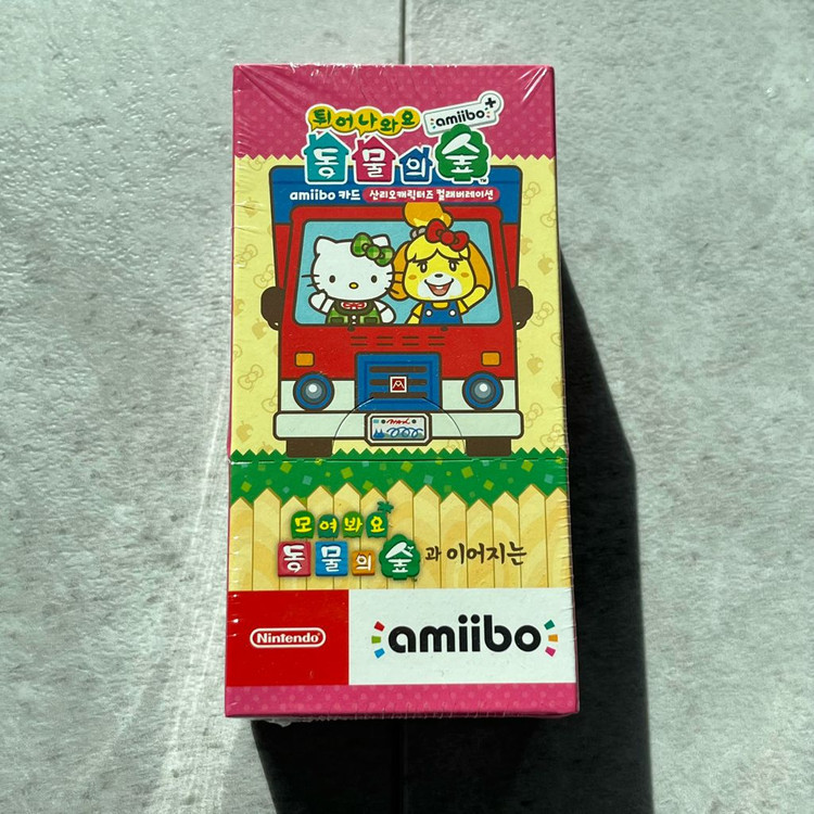 미개봉 동물의 숲 산리오 아미보 카드 1박스 한글판 정발 모동숲 이미지