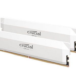 Crucial Pro DDR5 RAM 64GB 키트 (2x32GB) 6400MHz CL40 화이트 판매합니다.