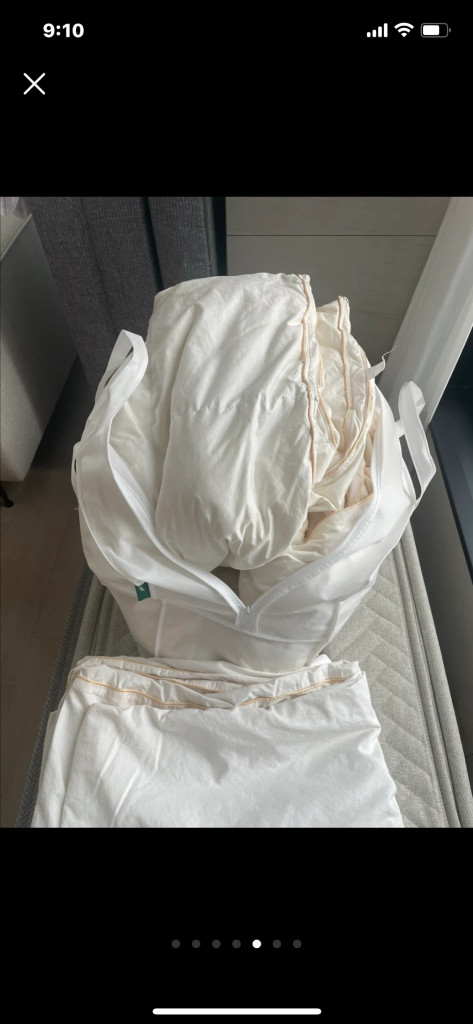 클래식 패브릭 구스 이불 이미지