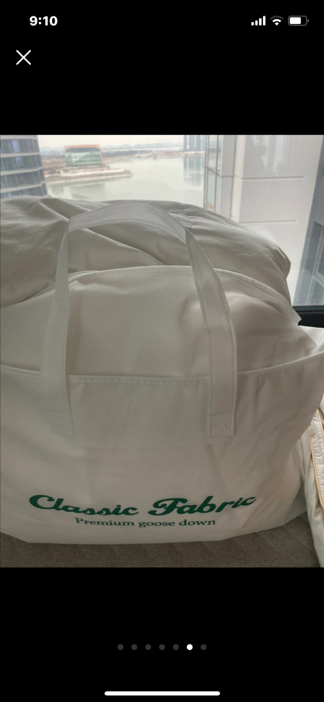 클래식 패브릭 구스 이불 이미지