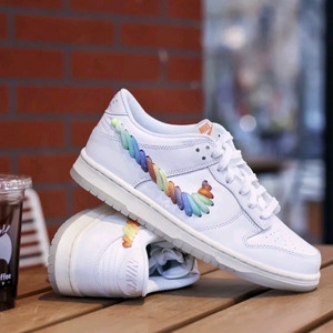 (정품) 나이키 nike 레인보우 스우시 덩크로우 230