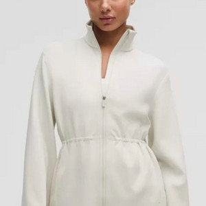 룰루레몬 Softstream 신치 웨이스트 풀집 재킷 bone US S