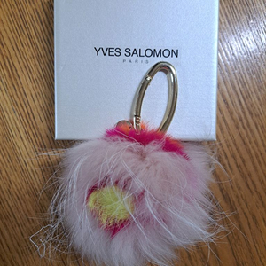 이브 살로몬 밍크 퍼 키링 새상품