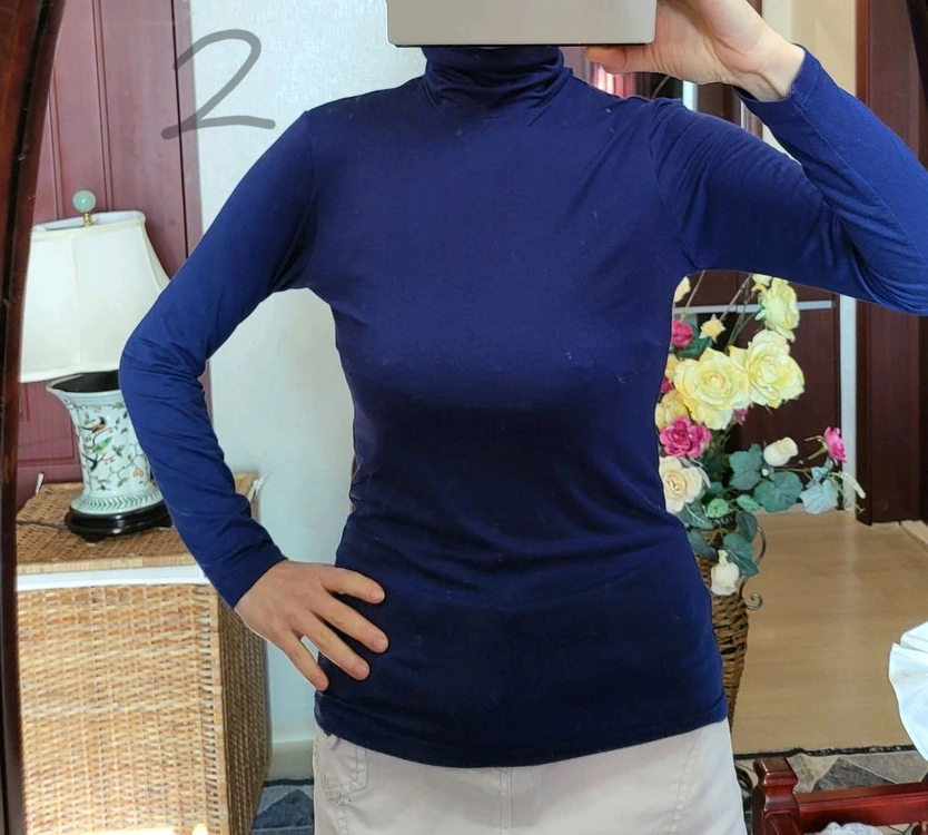 망고 MNG 터틀넥 유니클로 히트텍 폴라 3 개 이미지