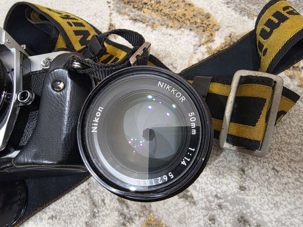 니콘 FM2 필름카메라 + 50mm f/1.8 렌즈 풀세트--6