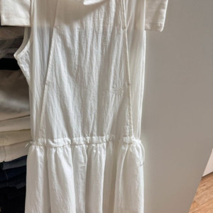 문선 나일론 소재 롱 원피스