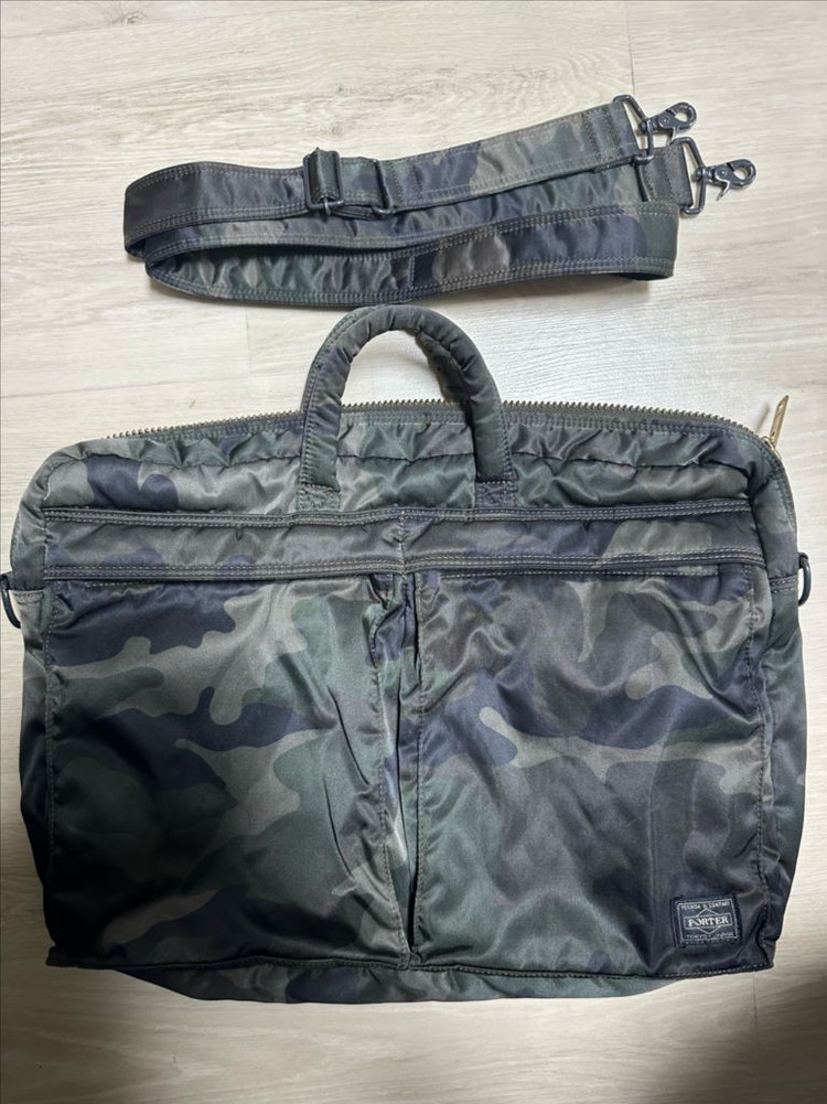 PORTER 요시다 포터 탱커 2way 브리프케이스 숄더백 카모 이미지