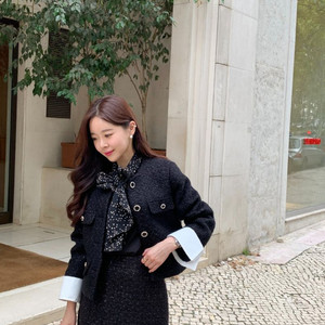 바이씨니 셔츠트위드 셋업 :)