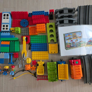 레고듀플로 10508 디럭스기차세트 +10812 건설트럭