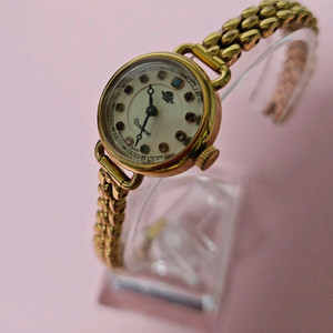 로즈몽 여성용 올금장 탄생석 메탈 시계/SWISS