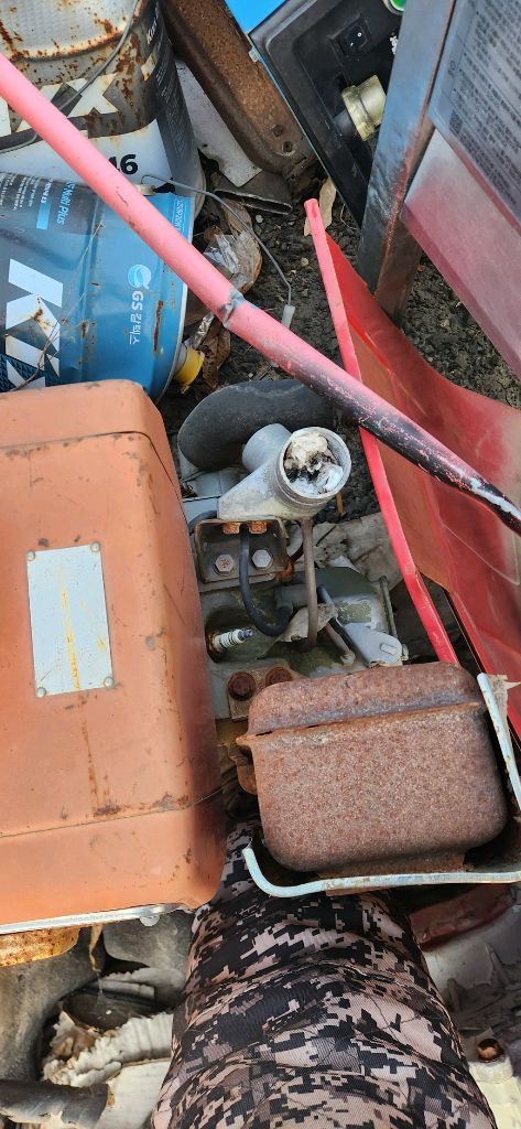 상태를 모르는 대동 석유 경운기 골동품 오래된 경운기 엔진--1