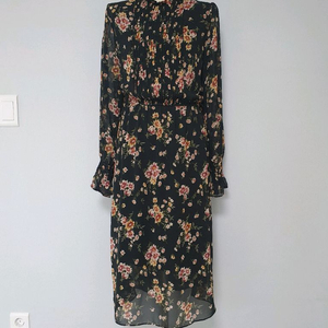 (상태좋음)쉬폰롱원피스 프리사이즈