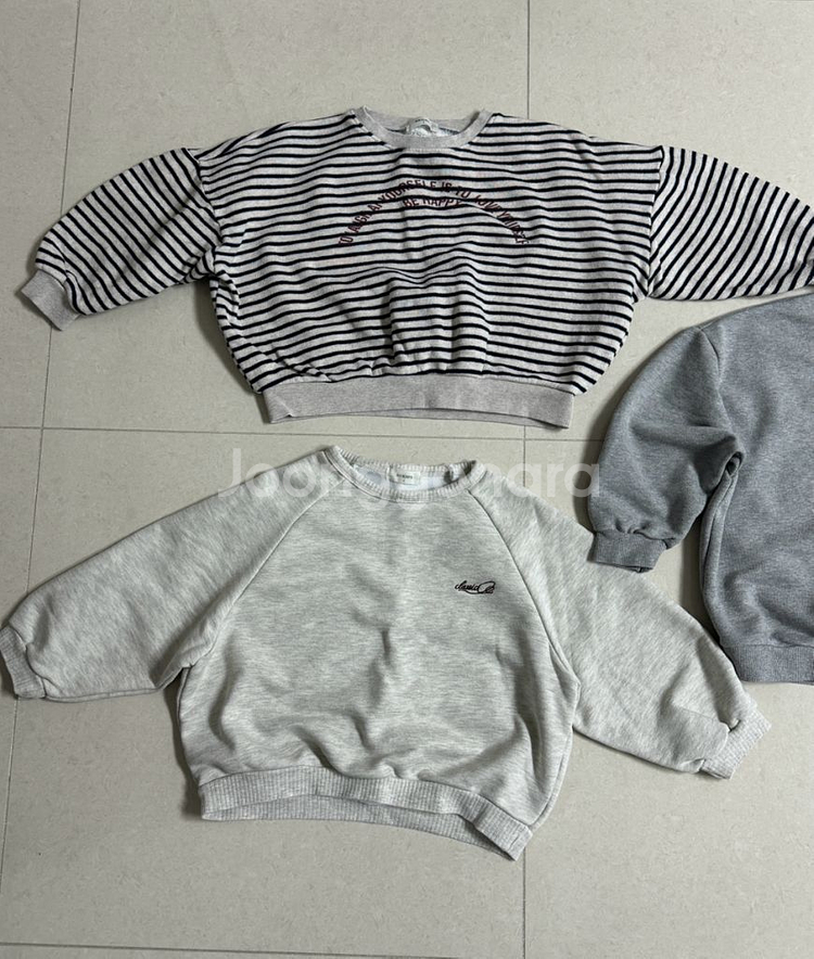 아동맨투맨, 유아맨투맨, 아동상의, 유아상의 5개 일괄--1