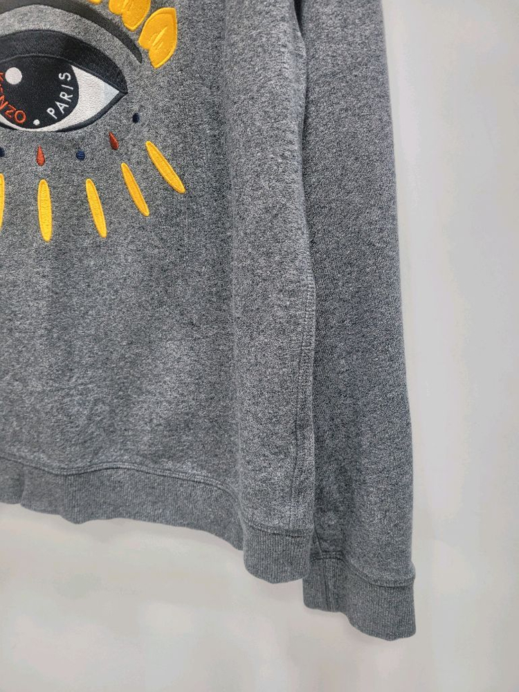 KENZO 겐조 빅아이 자수 로고 맨투맨 스웻셔츠 / 남 S 그레이--3