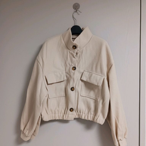 (새상품)루즈핏 봄버 모직숏자켓