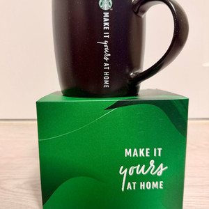 스타벅스앳홈 블랙 카푸치노 머그, 370ml, 새 제품