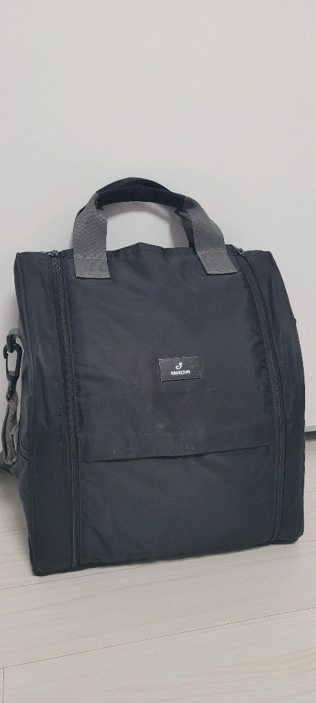 제이해밀턴 백팩 기저귀가방 프라다원단 한손오픈가능 방수 보온보냉--1