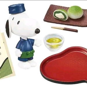 스누피 재패니즈 일본 카페 리멘트 피규어 1번