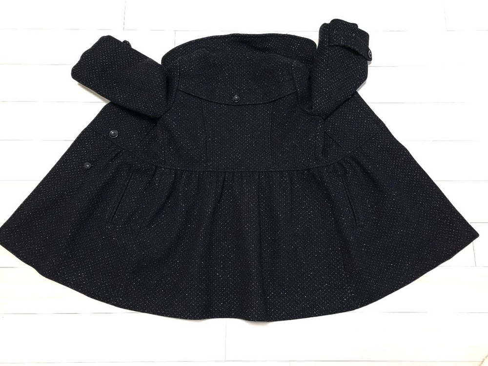 여아코트 120 모이츠 트위드? 더블단추--2