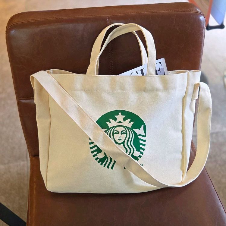 스타벅스 가방 스타벅스 에코백 스타벅스 대용량 숄더백 이미지