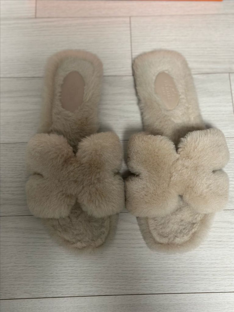 에르메스 오란 샌들 시어링 베쥬카멜 25년 신상컬러 39--6