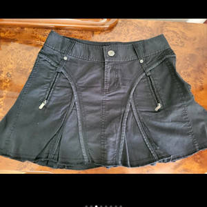 아르마니 익스체인지 AX 하이웨이스트 나팔 스컷 이미지